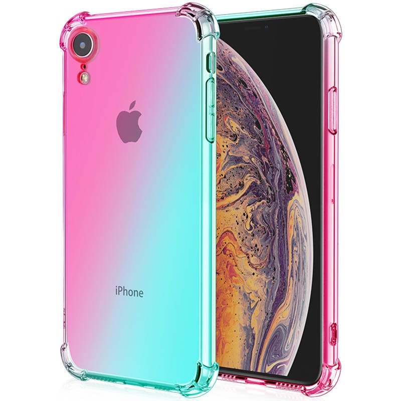 Casing iPhone XR Softcase iPhone XR Silicon iPhone XR Shock Gradient Case iPhone XR