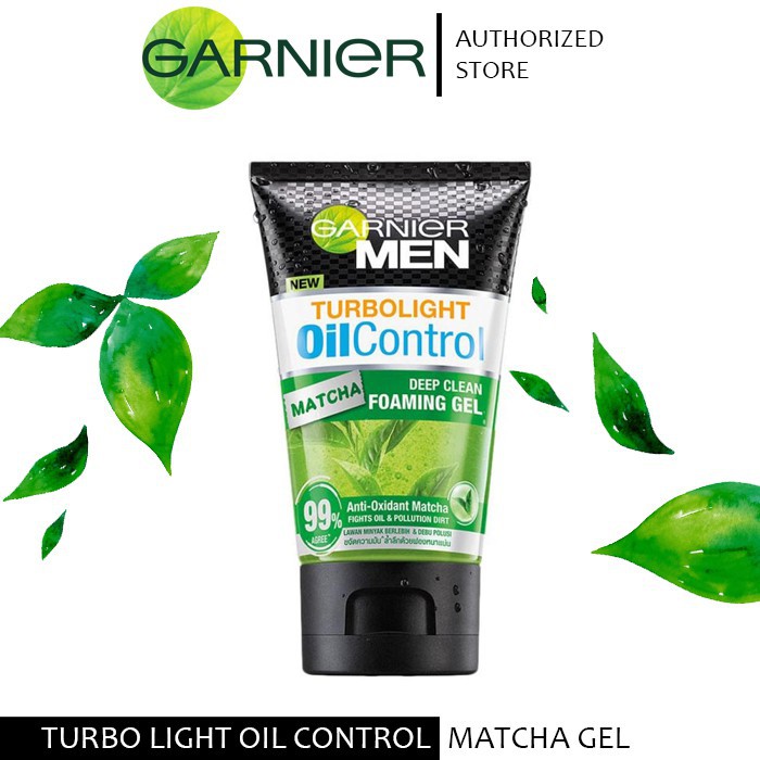 Garnier Men Turbolight Oil Control Matcha Gel  50ml &amp; 100ml