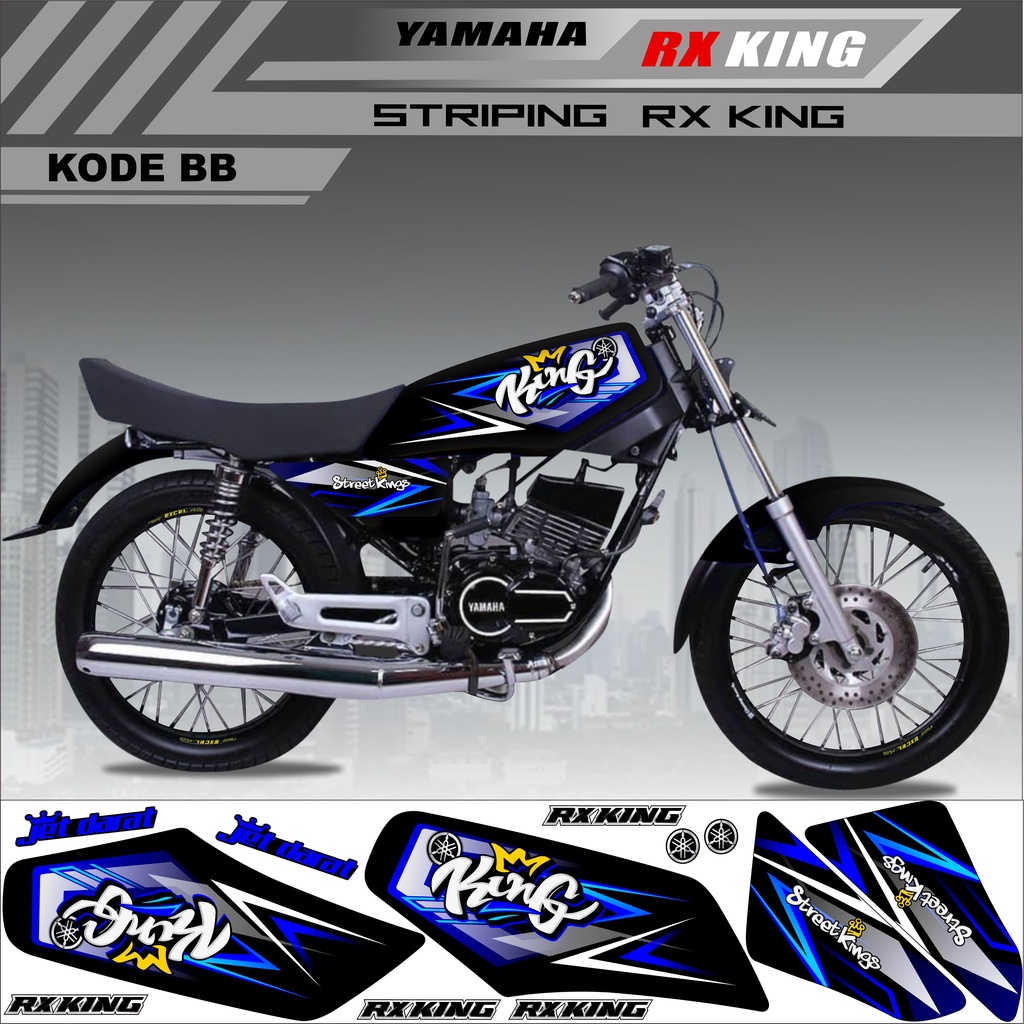 Sticker Rx King Variasi Stiker Striping Rx King Kode BB