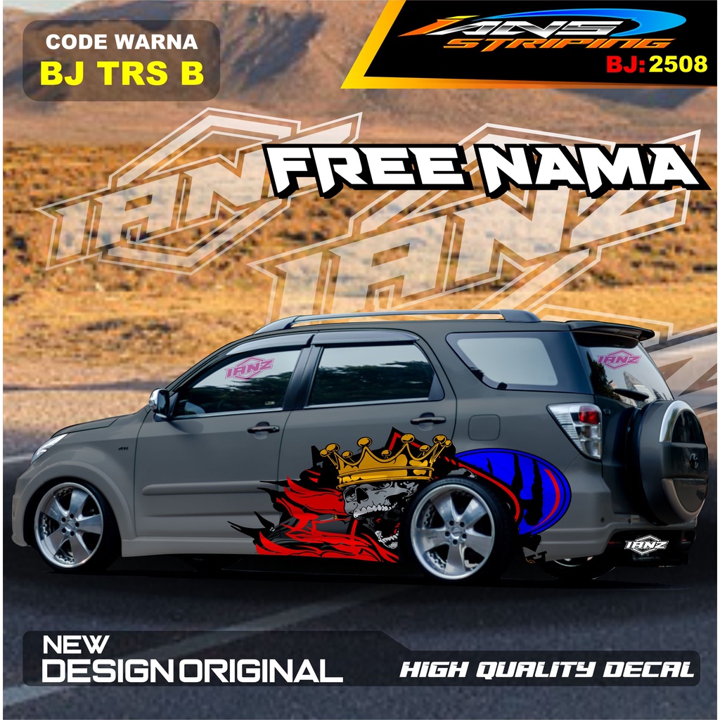 STICKER MOBIL TERIOS   / STIKER MOBIL GRAND LIVINA / VARIASI STIKER MOBIL AVANZA / STIKER MOBIL XENIA / STIKER MOBIL