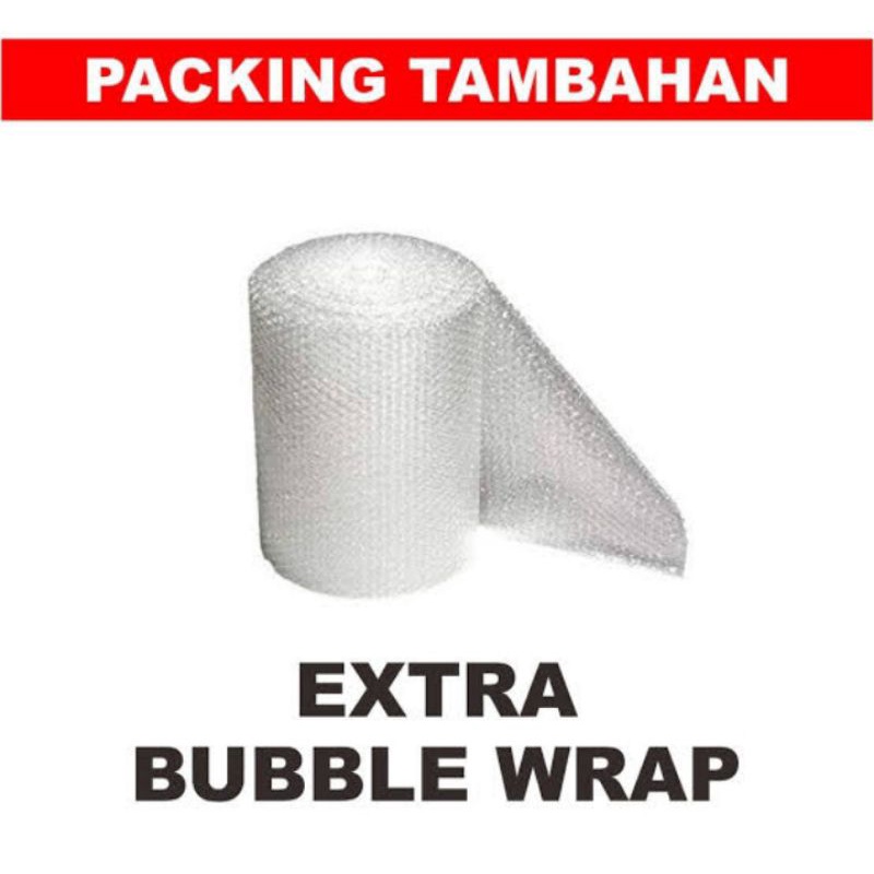 

Packing Tambahan Extra Bubble Wrap/ Pelindung Supaya Paket Lebih Aman