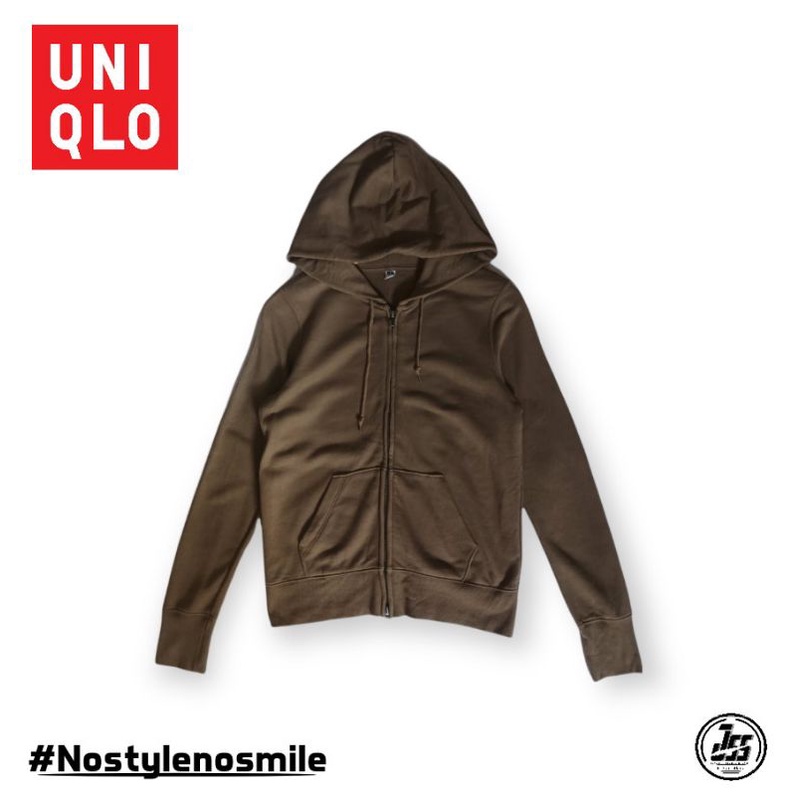 Hoodie Uniqlo Coklat Second Original
