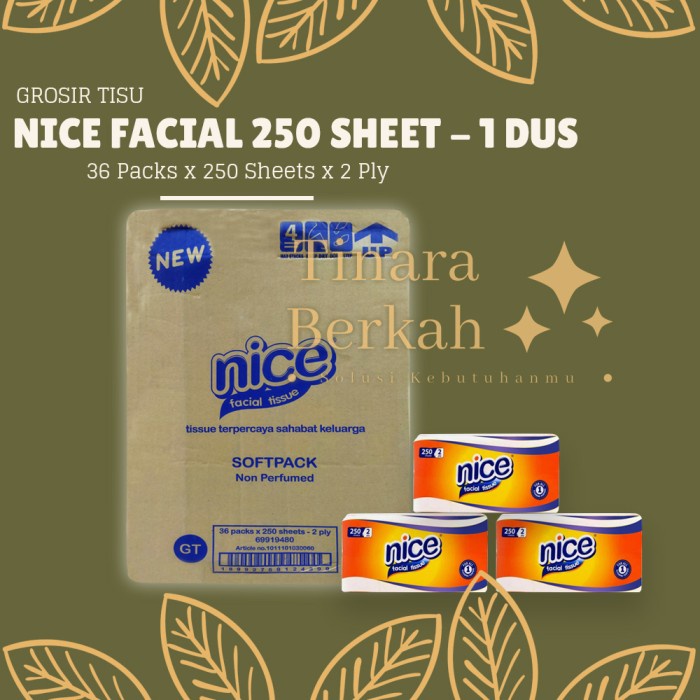 Jual Tissue Nice Facial Sheet Tisu Soft Pack Lembut Tisu Muka Tissu Wajah Halus Karton