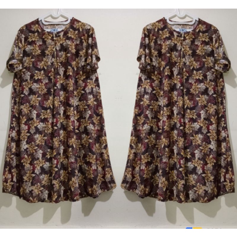 Deress  Hazkia jersey superjumbo/daster relsleting busui ld 120 melar sampai 160