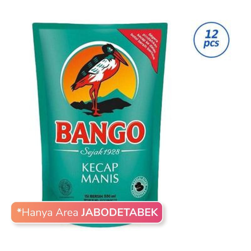 

Kecap Bango Refill 550ml (1 dos isi 12 pouch)