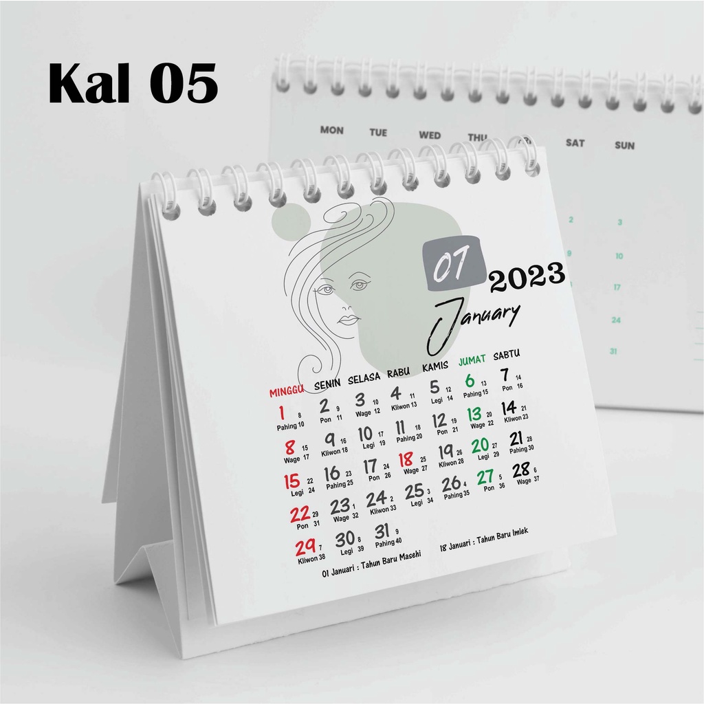 

Hanabi Kalender Mini 2024 / Kalender Meja 2024 Custom KAL05