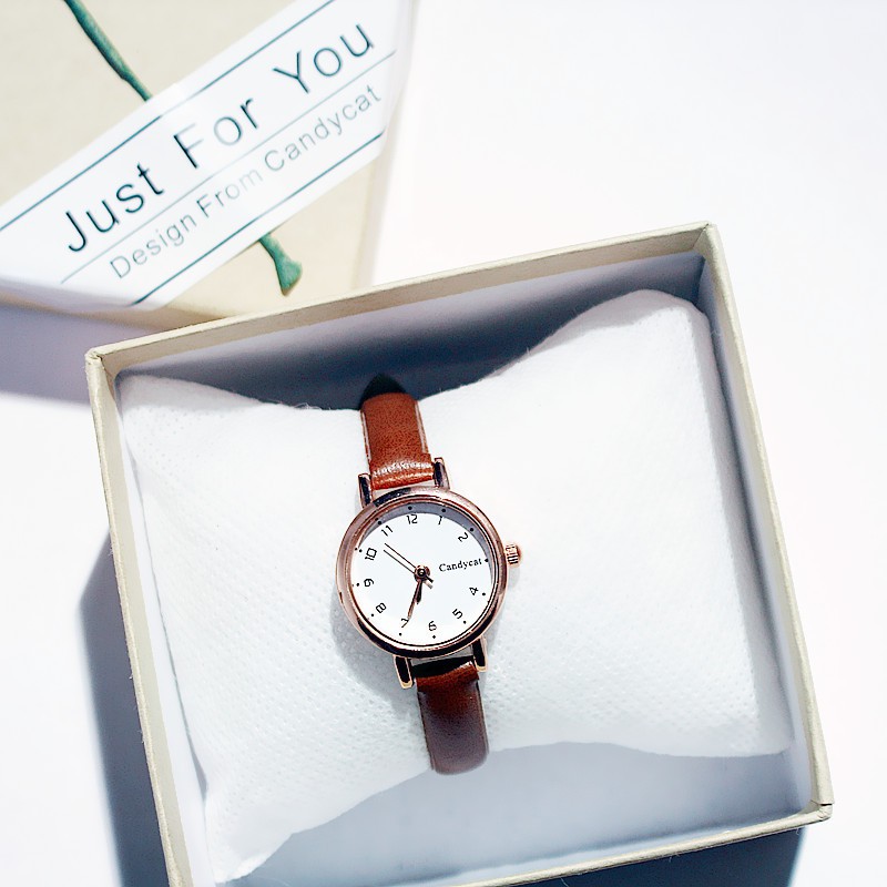 Watchyou Jam Tangan Wanita A0021 Retro Casual Simple Gaya Korea untuk Kulit Analog Watches