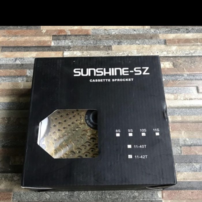 Sproket Shinsine gold 10 speed 11-42T berkwalitas