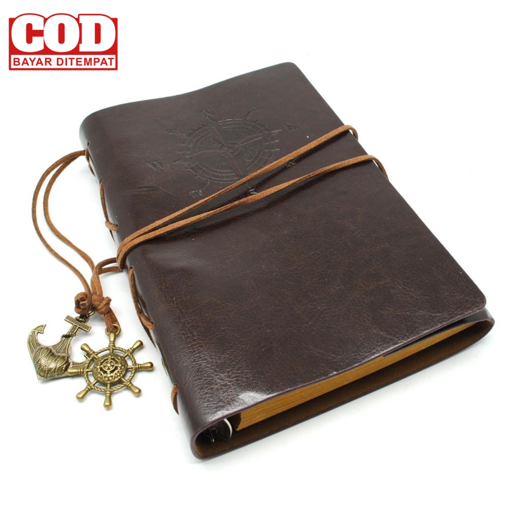 

(BAYAR DI TEMPAT) Buku Catatan Binder Kulit Retro Pirate - 8005