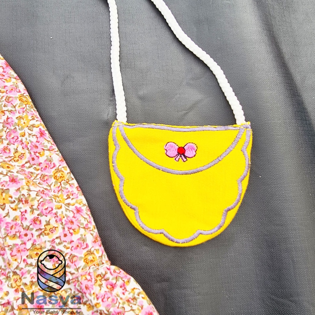 [P-015B] Dress bayi umur 0-6 bulan motif monyet Full Set Bandana, Gelang dan Tas