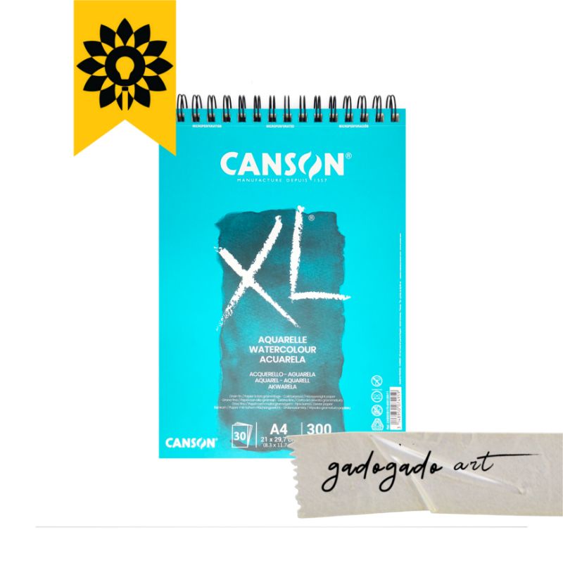

Canson XL Aquarell A4 300 GSM - Kertas cat air