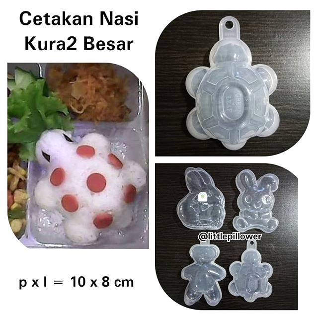 (CETAKAN BENING) Cetakan Nasi Kura Kura Nasi Bento/Bento Rice Mold/Cetakan Puding