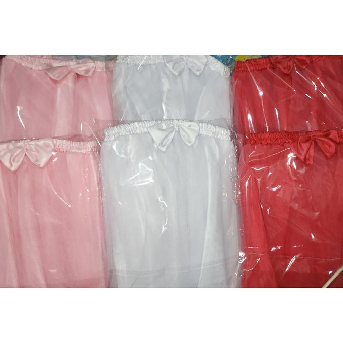 Tutu Skirt Rok Tutu Bell Anak bahan Tile Halus dan Lapisan Kain Satin