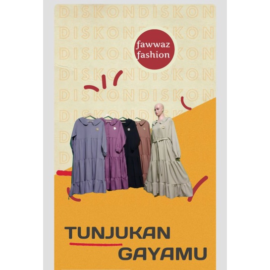 mini dress, adem nyaman dan cantik sakila by fawwaz fashion