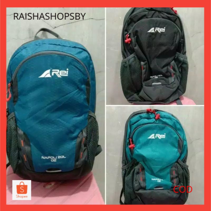 tas sekolah kerja ransel punggung backpack arei rei napoli 20l original tas laptop