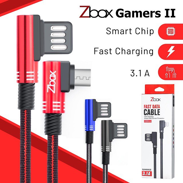 Kabel Data Zbox Gamers II For Iphone Usb Fast Charging