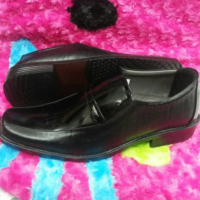 H74L5 Sepatu Pantofel Pria Polos Pantofel Formal Kantor Pria Keja Dinas Ngantor.   Sepatu Panto