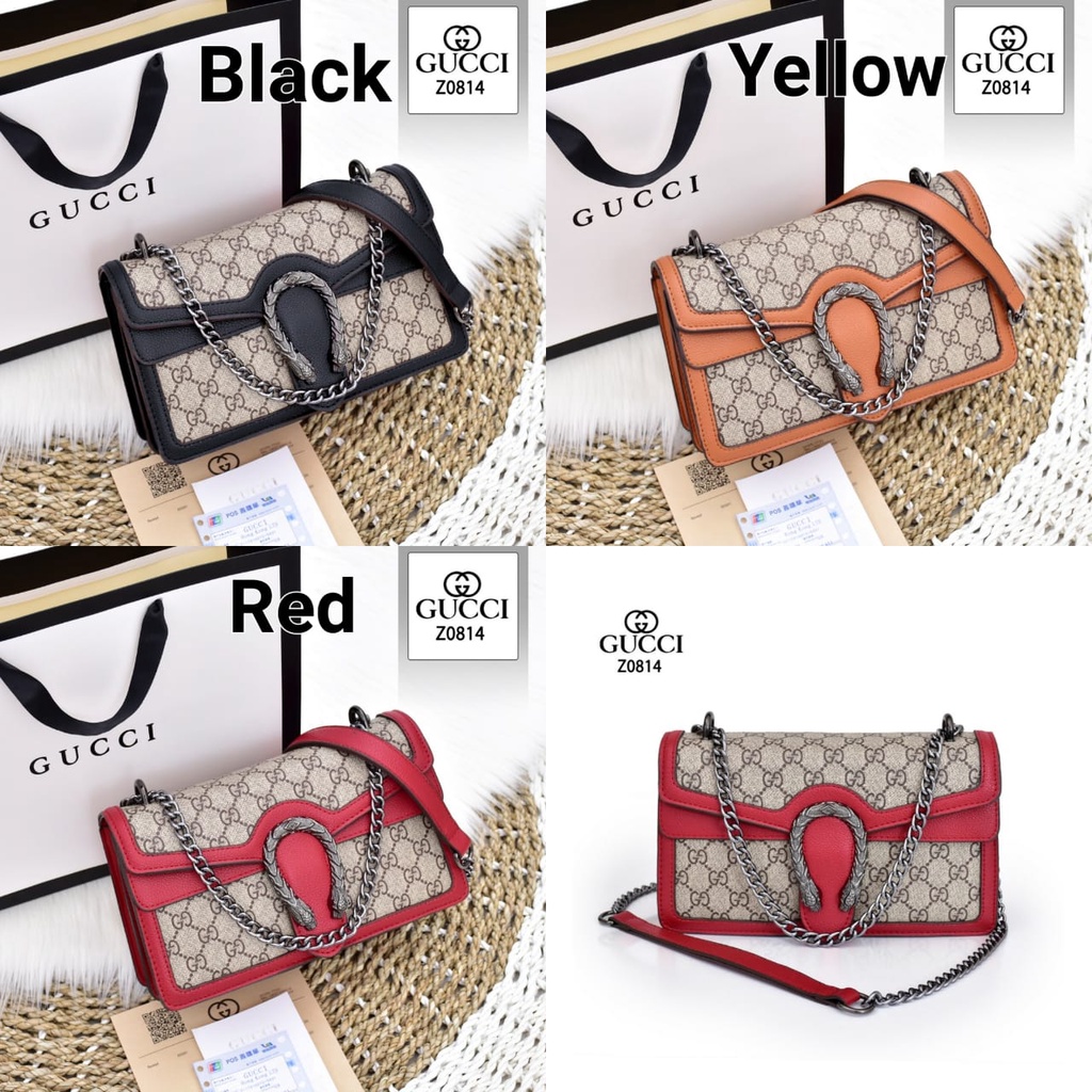 TAS WANITA BATAM IMPORT GUCCI BAG Z0814 KWALITAS SEMI PREMIUM