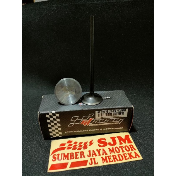 klep 33 28 batang 4,5mm GF racing payung klep 33 28 4,5mm GF