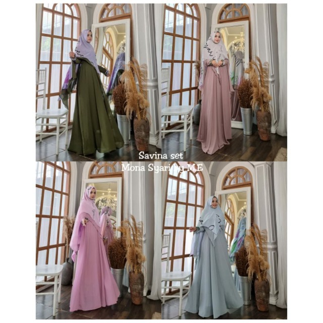 SAVINA One set syar'i mona syari by M.E