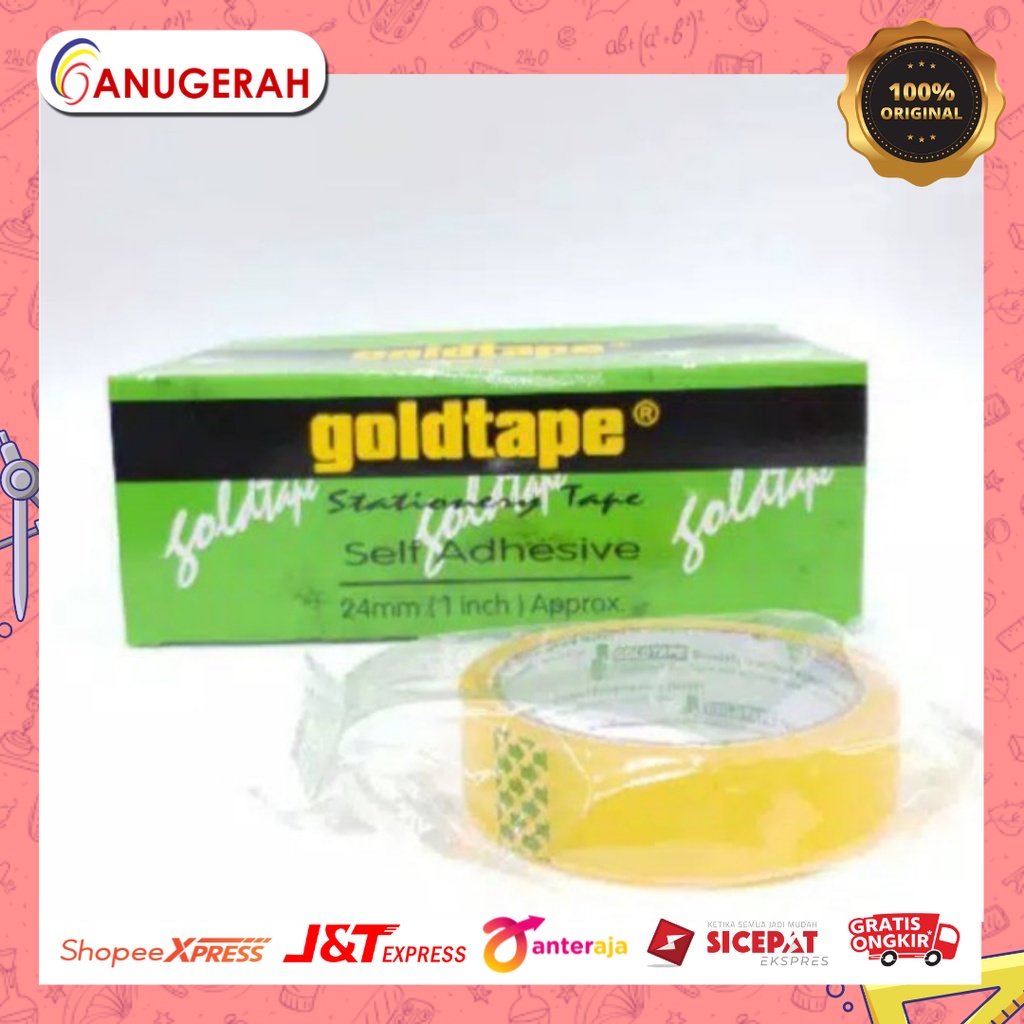 

GOLD TAPE 1" X 72 ISOLASI BENING DOS