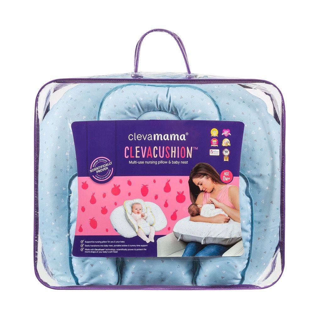 Clevamama Baby Clevacushion 10 in 1 Bantal Menyusui /Alas Stroller / Carseat / Bouncer