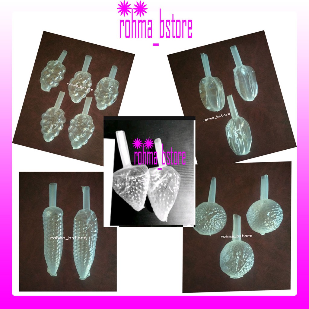 Plastik Es Pudot Satu Bentuk 100 pcs / Plastik Es / Plastik Es Wawan Buah / Plastik Es Pudot Buah