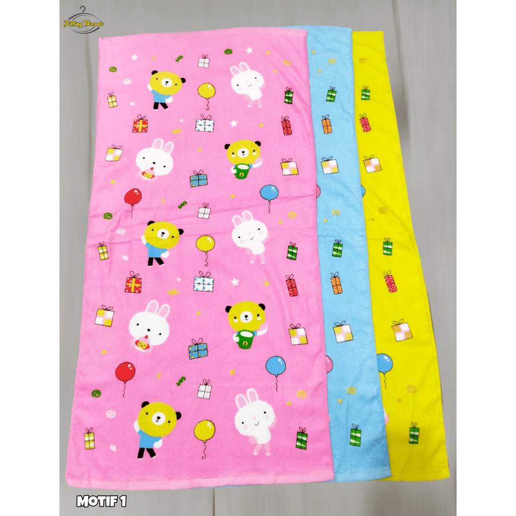 Handuk Bayi &amp; Anak Microfiber / Handuk Mandi Karakter DIXON Ukuran 50x100 cm