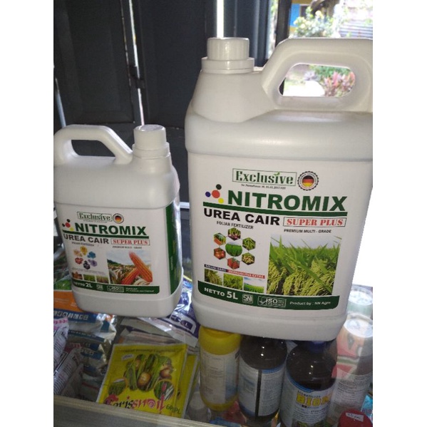 Pupuk Urea original cair NITROMIX kandungan Nitrogen Tinggi