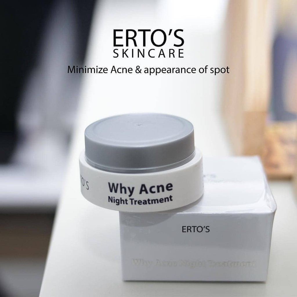 Ertos Why Acne Night Treatment Krim Malam Jerawat Erto S Indonesia