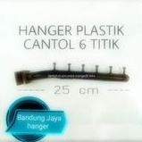 HANGER SULING 6 TITIK PLASTIK HITAM