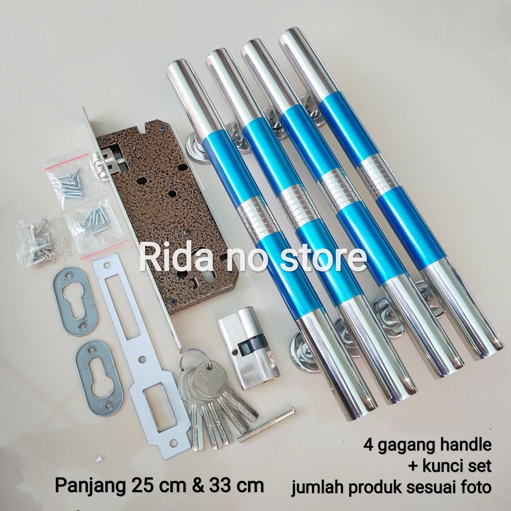 Handle pintu rumah set kunci panjang 25 cm 33 cm / Gagang pintu rumah /Pegangan pintu