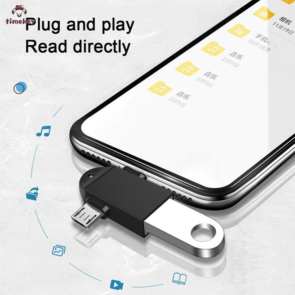 Android Type-C 2-in-1 OTG Adapter Otg Type C Cable For Xiaomi Tablet Hard Disk Drive Flash Disk USB Converters