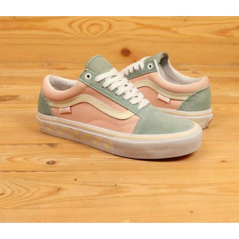 Vans Old Skool Pro Washout Peach/Blue