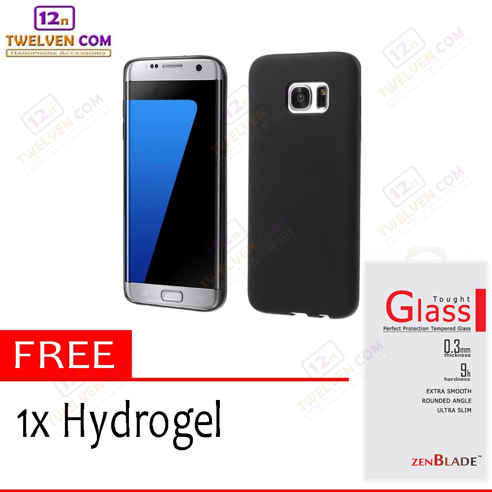 Case Slim Matte Softcase Samsung S7 Edge - Free Hydrogel Antigores