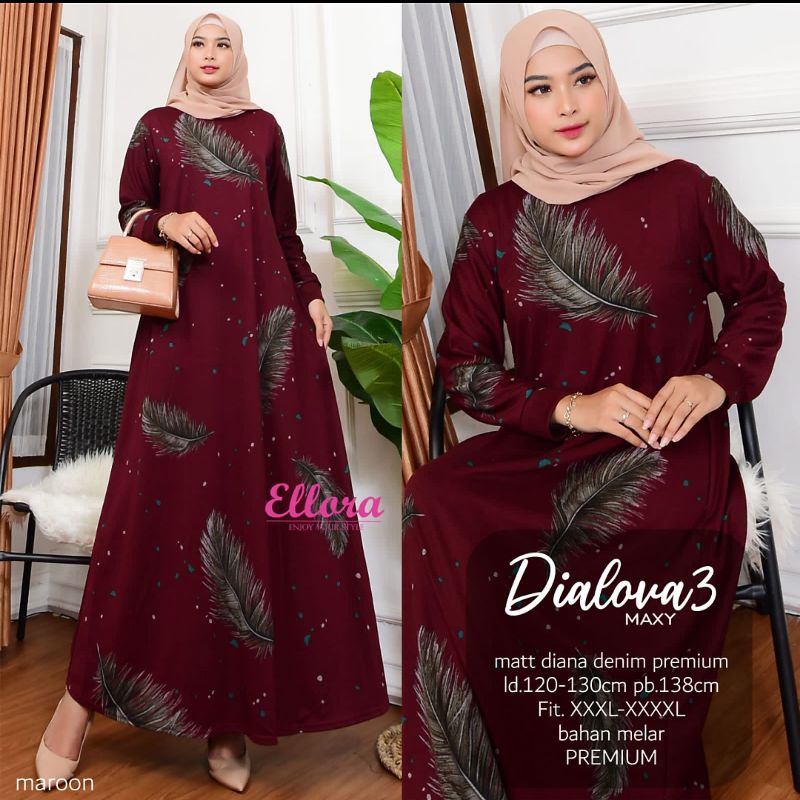 Gamis Diana Denim//Dialova