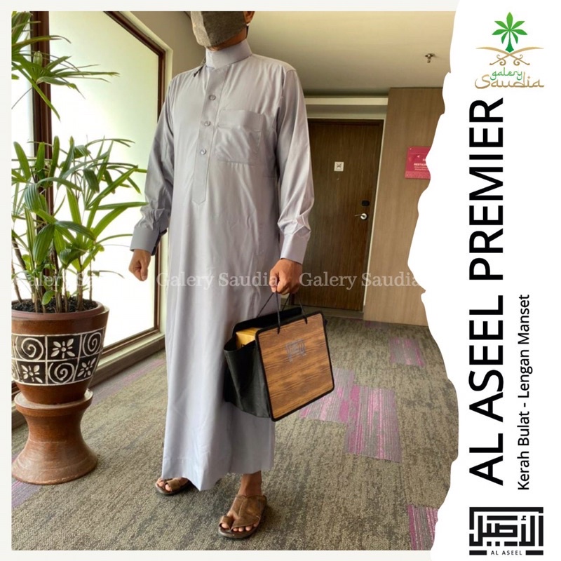 Jubah Arab Al Aseel premier warna/Jubah aseel original saudi /al aseel ori saudi