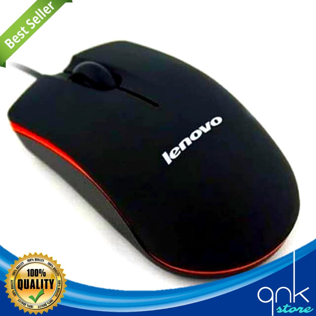 Mouse Optical Lenovo Mouse Laptop Komputer PC Mouse Optik Mouse Lenovo