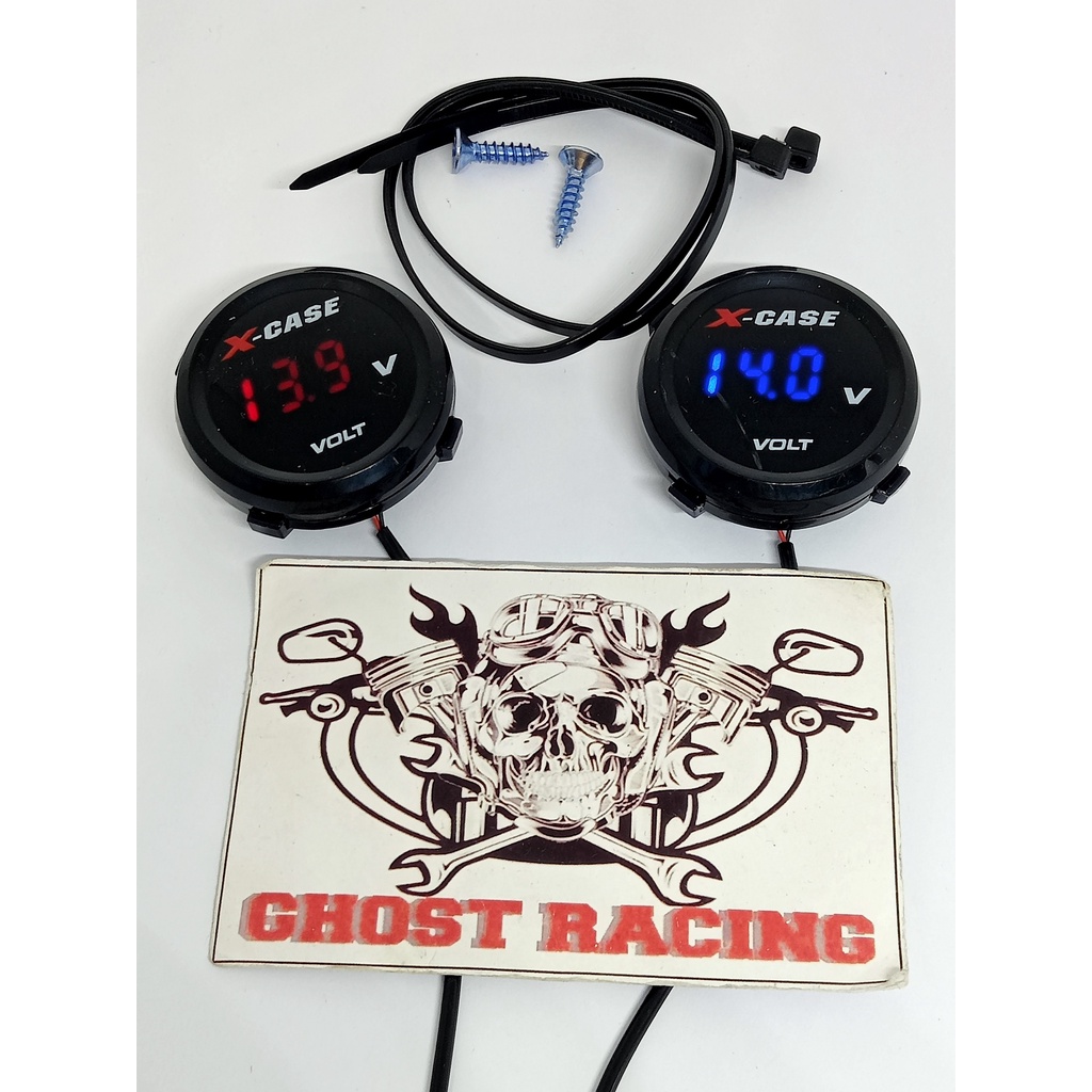 volt meter x case waterproof bulat