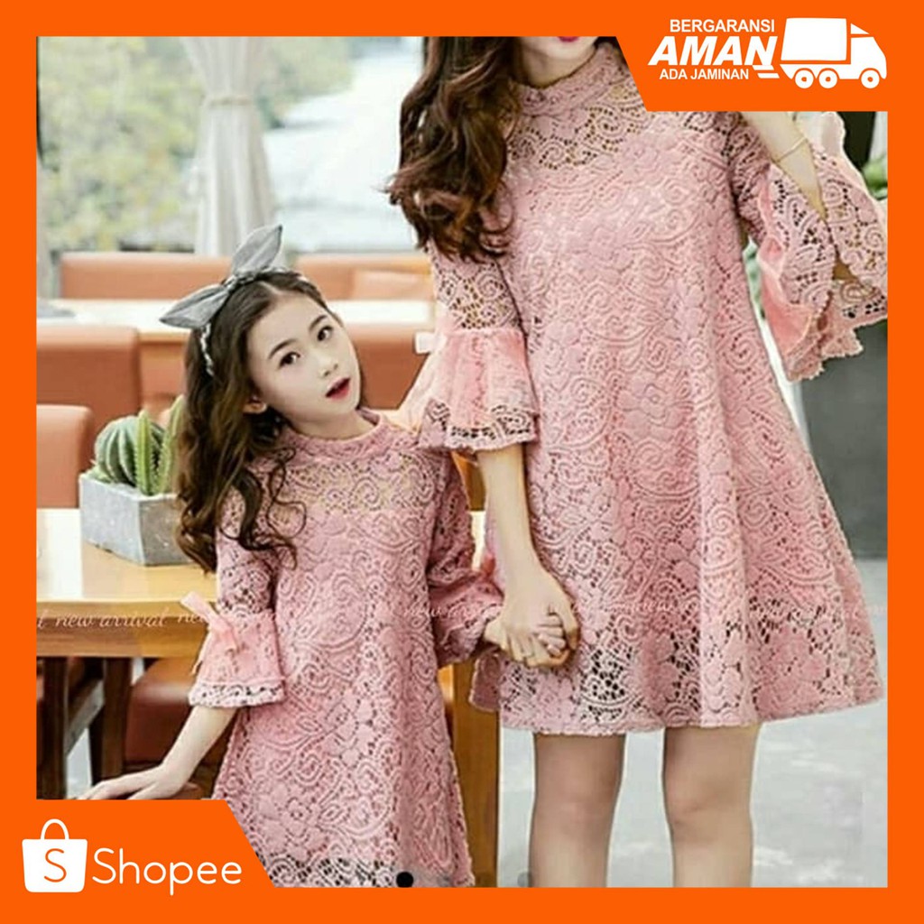 [BISA COD ] MADAME TUNIK COUPLE MOM N BABY  BAJU COUPLE KELUARGA / BAJU COUPLE IBU DAN ANAK PEREMPUp
