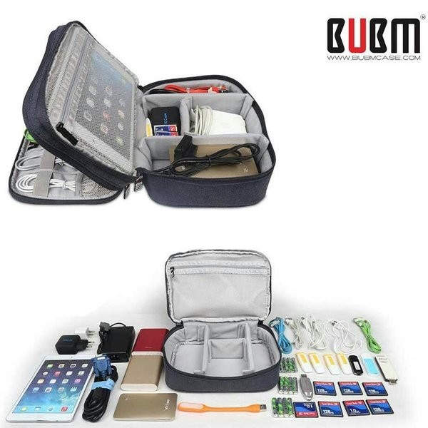 Triple W 2in1 Cable Gatget Organizer Tas Kabel USB IPAD Tablet BUBM