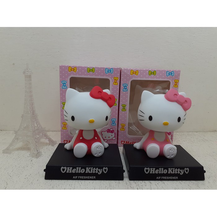 Pajangan Dashboard Mobil Hello Kitty Kepala Goyang Bobble head