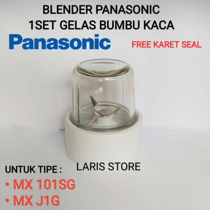 GELAS BUMBU KACA + PISAU 1SET BLENDER PANASONIC MX 101SG / MX J1G