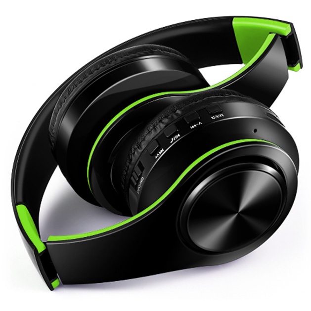 Tourya Headset Stereo Wired Wireless Bluetooth - B39 - Black/Green