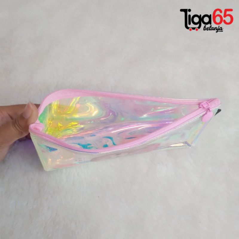 365 POUCH PENCIL BAG #40551 PERAHU HOLO Tempat Pensil / Pouch Penyimpanan pensil / PENCIL BAG 33023