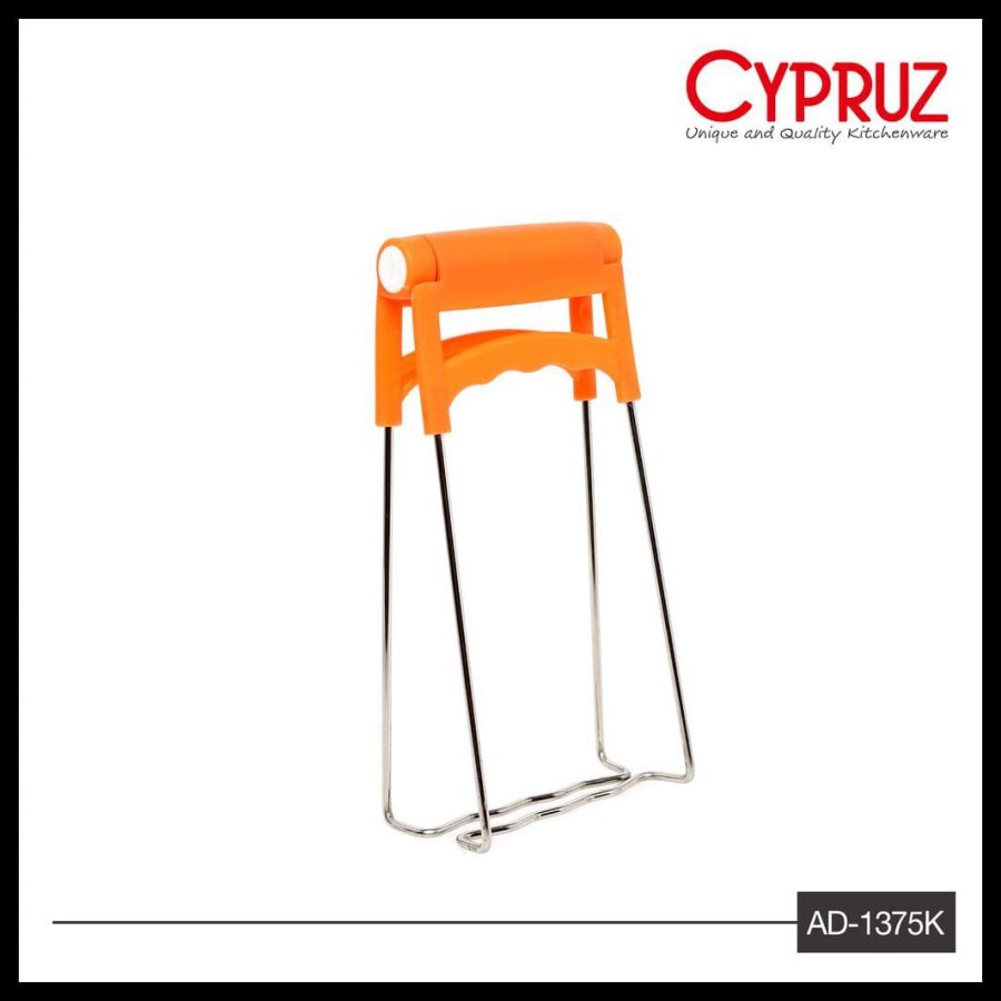 CYPRUZ AD 1375 K - Jepitan Piring Panas Stainless Steel Gagang Plastik