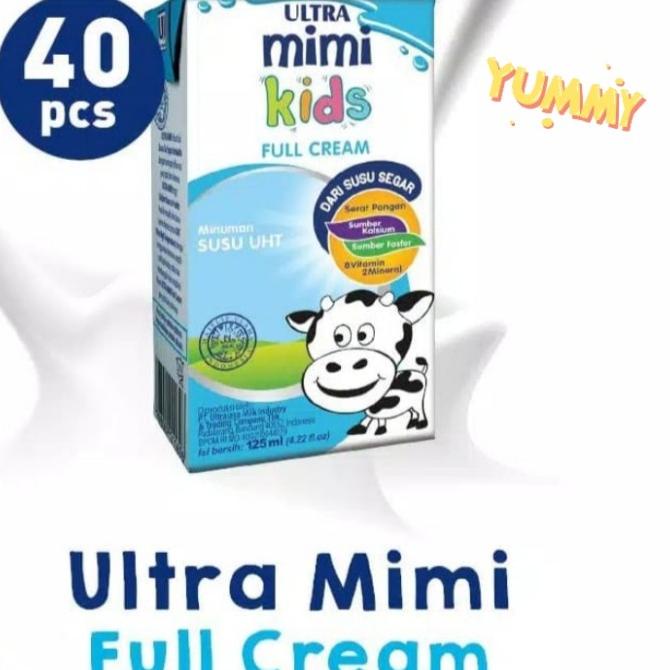 

BAYAR COD Susu Ultra Mimi 125ml 125 ml Full Cream 1dus=40pcs Grab Gojek Only