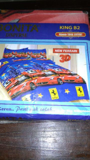 Bonita Sprei Motif Doraemon Soccer 3d Uk 180x200 Bahan Adem Dan Halus