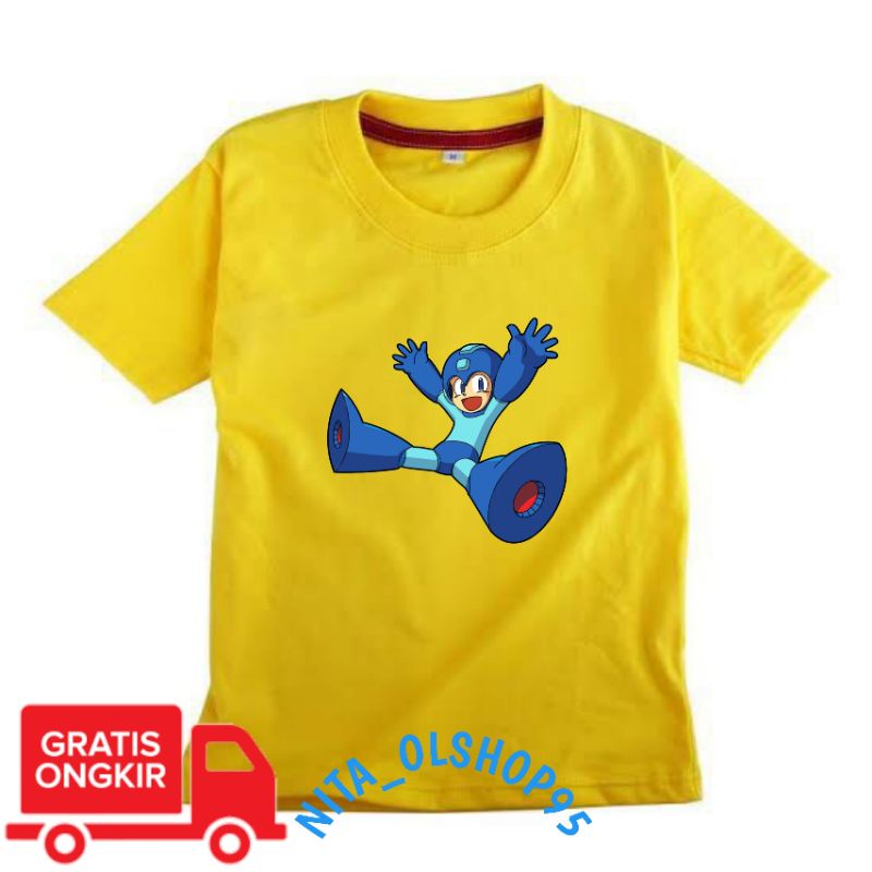 baju anak Megaman Mega man , baju anak kartun