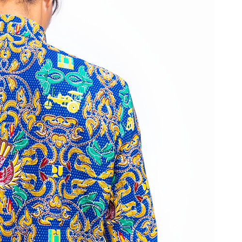 GTR BATIK TRUSMI HAFIYAN OFFICIAL SERAGAM KEMEJA BATIK PRIA LENGAN PANJANG PUPR MOTIF BATIK